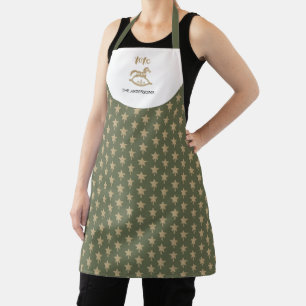 Cute Wooden Rocking Horse Apron