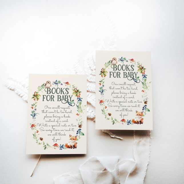 Cute Woodland Animal Adventure Neutral Baby Shower Enclosure Card (Creator Uploaded)