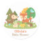 Cute Woodland Animal Baby Shower Party Labels
