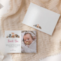 Cute Woodland Animal Baby Shower Thank You Card