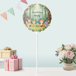 Cute Woodland Animal Child Birthday Balloon