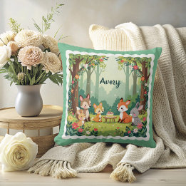 Cute Woodland Animal Cushion