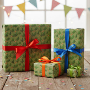 Cute Woodland Animal Gift Wrap