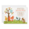 Cute Woodland Animal Invitation