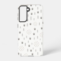 Cute Woodland Animal Track Pattern