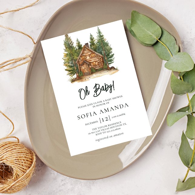 Cute Woodland Animals Baby Shower Invitation (Creator Uploaded)