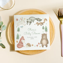 Cute Woodland Animals Baby Shower