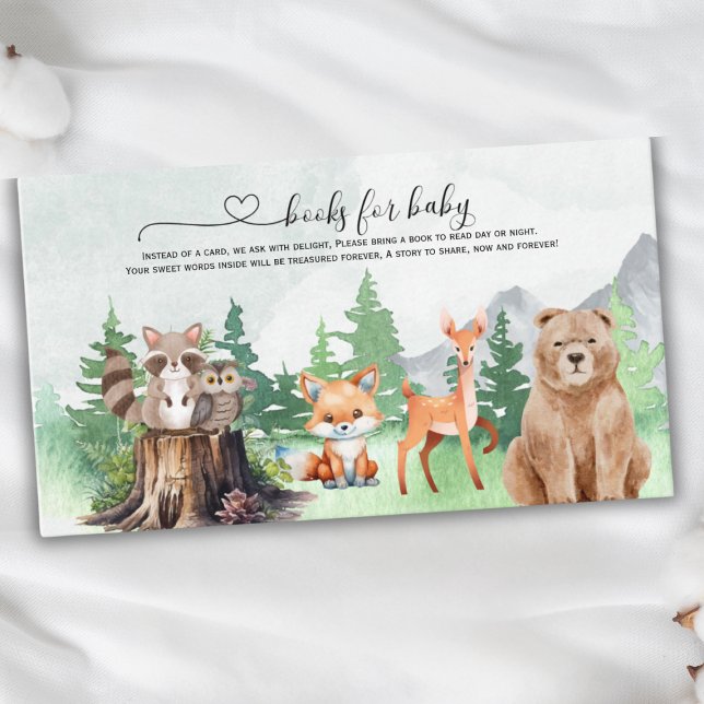 Cute Woodland Animals Books for Baby Enclosure Card (Creator Uploaded)