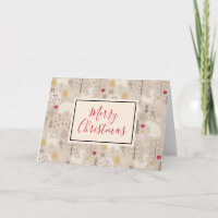 Cute Woodland Animals Christmas Pattern