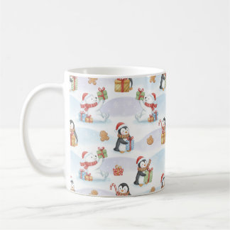 Cute Woodland Animals ChristmasPattern Holiday Mug