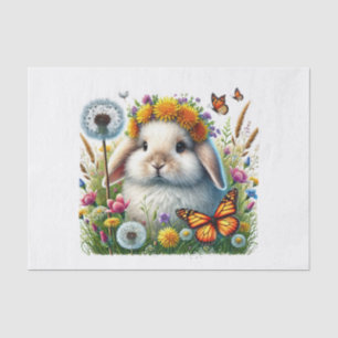 Cute woodland animals decoupage rabbit tissue paper