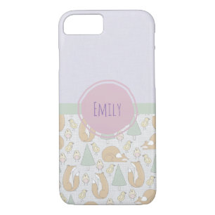 Cute Woodland Animals Pattern iPhone 8/7 Case