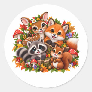 Cute Woodland Animals Sticker