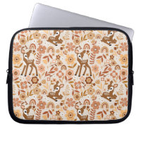Cute Woodland Baby Deer Floral Pattern