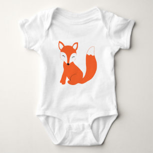 Cute Woodland Baby Fox Bodysuit
