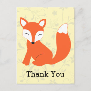 Cute Woodland Baby Fox Postcard