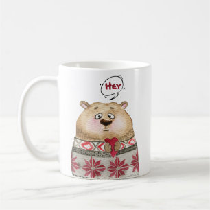 Cute Woodland Bear Animal Christmas Coffee Mug