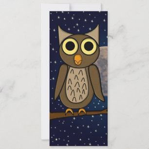 Cute Woodland Bird Artwork Invitation