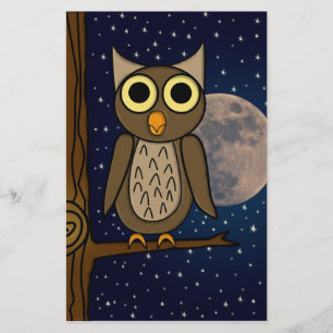 Cute Woodland Bird Artwork Stationery