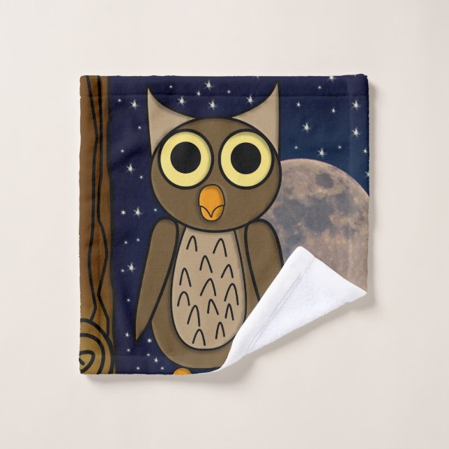 Cute Woodland Bird Artwork Wash Cloth (Wash Cloth)