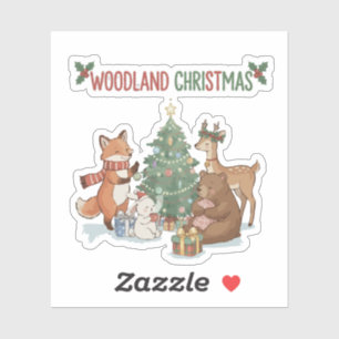 Cute Woodland Christmas Animals - Festive Forest 
