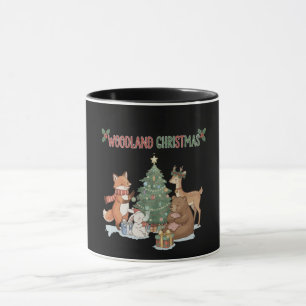 Cute Woodland Christmas Animals - Festive Forest Mug