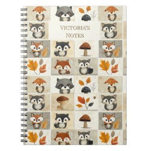 Cute Woodland Critters Pattern: Adorable Animals Notebook