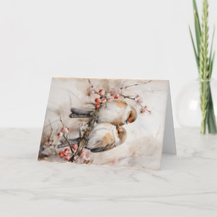 Cute Woodland Forest Animals Christmas Greeting Card