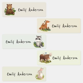 Cute Woodland Forest Animals School Daycare