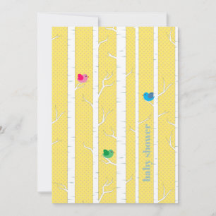 Cute Woodland Forest Gender Neutral Baby Shower Invitation