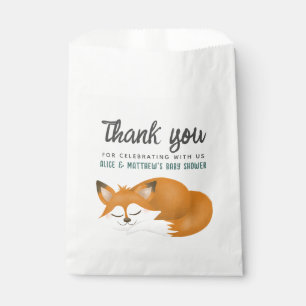  Cute Woodland Fox Boys Baby Shower Favour Bag