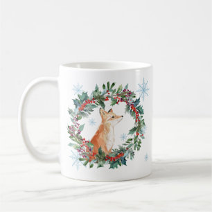 Cute Woodland Fox Christmas Coffee Mug