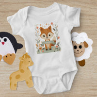 Cute Woodland fox, forest animals, gender neutral