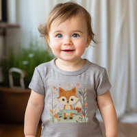 Cute Woodland fox, forest animals, gender neutral