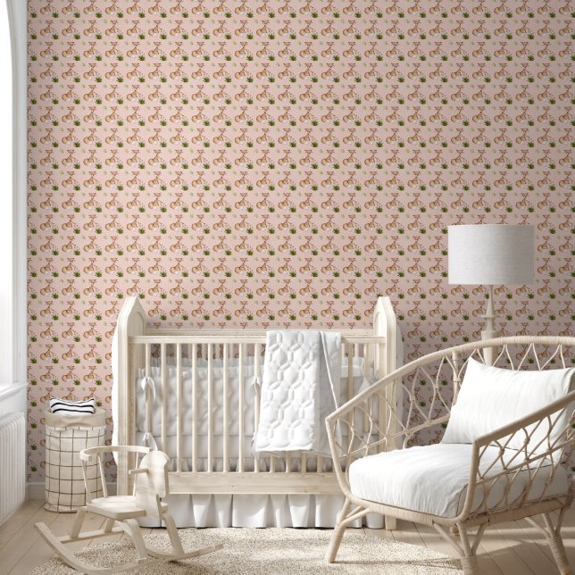 Cute Woodland Fox Wallpaper (Kids)