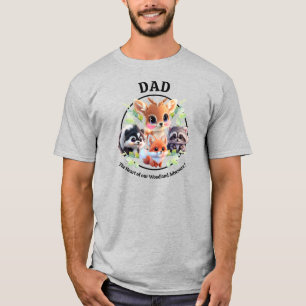 Cute Woodland friends fox skunk racoon deer T-Shirt