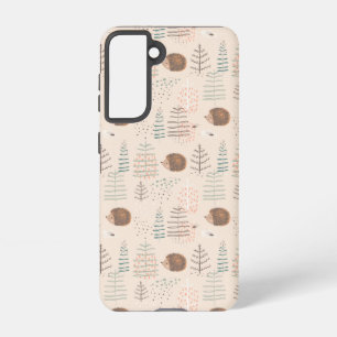 Cute Woodland Hedgehog Pattern Samsung Galaxy Case