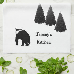 Cute Woodland Kitchen Tea Towel