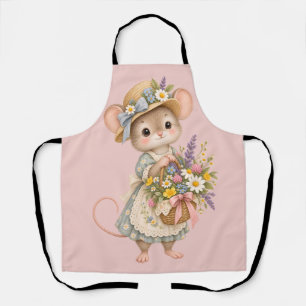 Cute Woodland Mouse – European Cottage Apron