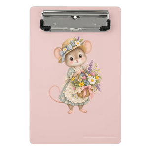 Cute Woodland Mouse – European Cottage Mini Clipboard