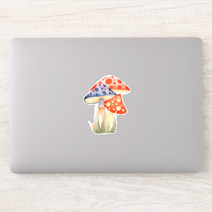 Cute Woodland Mushroom Custom-Cut Vinyl Sticker