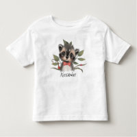 Cute Woodland Racoon with Child's Name