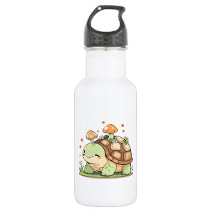Cute Woodland Turtle Cottagecore Kawaii Design 532 Ml Water Bottle