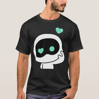 Cute Wootteo Astronaut Green Heart T-Shirt
