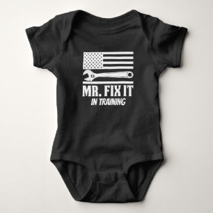 Cute word art training baby bodysuit
