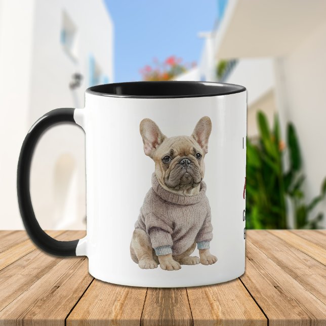 Cute Working Hard for my Frenchie Dog Mug (Creator Uploaded)
