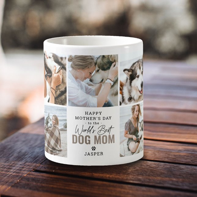 Cute 'Worlds Best Dog Mum' Mother's Day Coffee Mug (Creator Uploaded)