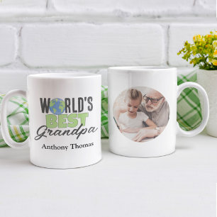 Cute World's Best Grandpa Custom Coffee Mug