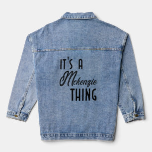 Cute Worlds Best Mckenzie Ever T Shirt Women Girl Denim Jacket