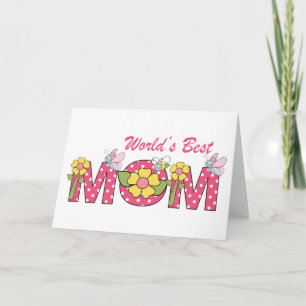 CUTE World's Best Mum! Card